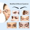 3 Pack Eyebrow Razor Blades for Multipurpose Exfoliating Dermaplaning Tool Trimming and Shaving Grooming with 1 Precision Cover. view 3
