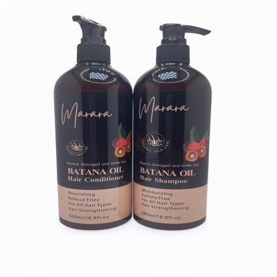 Batana Oil Hair Shampoo and Conditioner Set - Herbal Shampoo and Conditioner for Thinning Hair for Women & Men Hair Loss, Hair Thickening Product for Hair Care