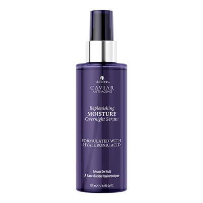 Alterna Caviar Anti-Aging Replenishing Moisture Overnight Serum 3.4oz | Leave In Hair Treatments for Dry, Damaged Hair |Nourishes, Restores with Humidity & Heat Protection