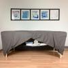 Microfiber Massage Table Skirt by Body Linen - Massage Table Bed Skirt to Fit Standard Size Massage Tables - Lightweight, Super Soft and Stain-Resisting - (True Gray) view 2