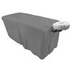 Microfiber Massage Table Skirt by Body Linen - Massage Table Bed Skirt to Fit Standard Size Massage Tables - Lightweight, Super Soft and Stain-Resisting - (True Gray) view 4