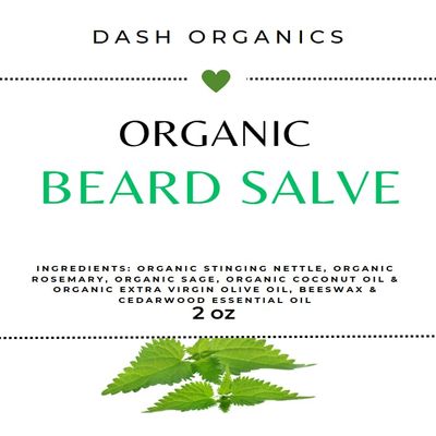 Organic Herbal Salve - 2oz (Beard Balm)