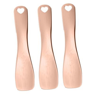 CALLARON 3pcs Zinc Alloy Eye Cream Spoon Eye Massager Makeup Tool Facial Roller for Beauty