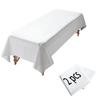 2Pcs Massage Table Sheet, 87 x 51" PVC Reusable Wax Mat Pad Waterproof Massage Bed Cover Sheet (2Pcs White) view 1