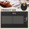 2Pcs Massage Table Sheet, 87 x 51" PVC Reusable Wax Mat Pad Waterproof Massage Bed Cover Sheet (2Pcs Black) view 2