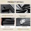 2Pcs Massage Table Sheet, 87 x 51" PVC Reusable Wax Mat Pad Waterproof Massage Bed Cover Sheet (2Pcs Black) view 3