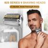 92M Series 9 Men's Electric Shaver Head, Replacement Head Series 9 Electric Shaver S9 Foil & Cutter Razor Heads Compatible with 9290cc, 9291cc, 9370cc, 9293s, 9385cc, 9390cc, 9330s, 9296cc view 2
