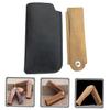 BAZEITFLOW 1set Portable Folding Wooden Beard Comb with Case Ergonomic Design for Easy Use for Travel and Home Grooming view 2