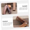 BAZEITFLOW 1set Portable Folding Wooden Beard Comb with Case Ergonomic Design for Easy Use for Travel and Home Grooming view 4