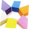 BAZEITFLOW 10pcs Sponge Nail Buffer Sanding Blocks Nail Art Strip File Buffer for Techs Home Use Random Colors view 2
