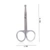 PartyKindom Stainless Steel Eyebrow and Nose Hair Scissors Set 2-Piece Grooming Kit Rounded and Curved Tips for Precision Trimming for Personal Care and Grooming view 2
