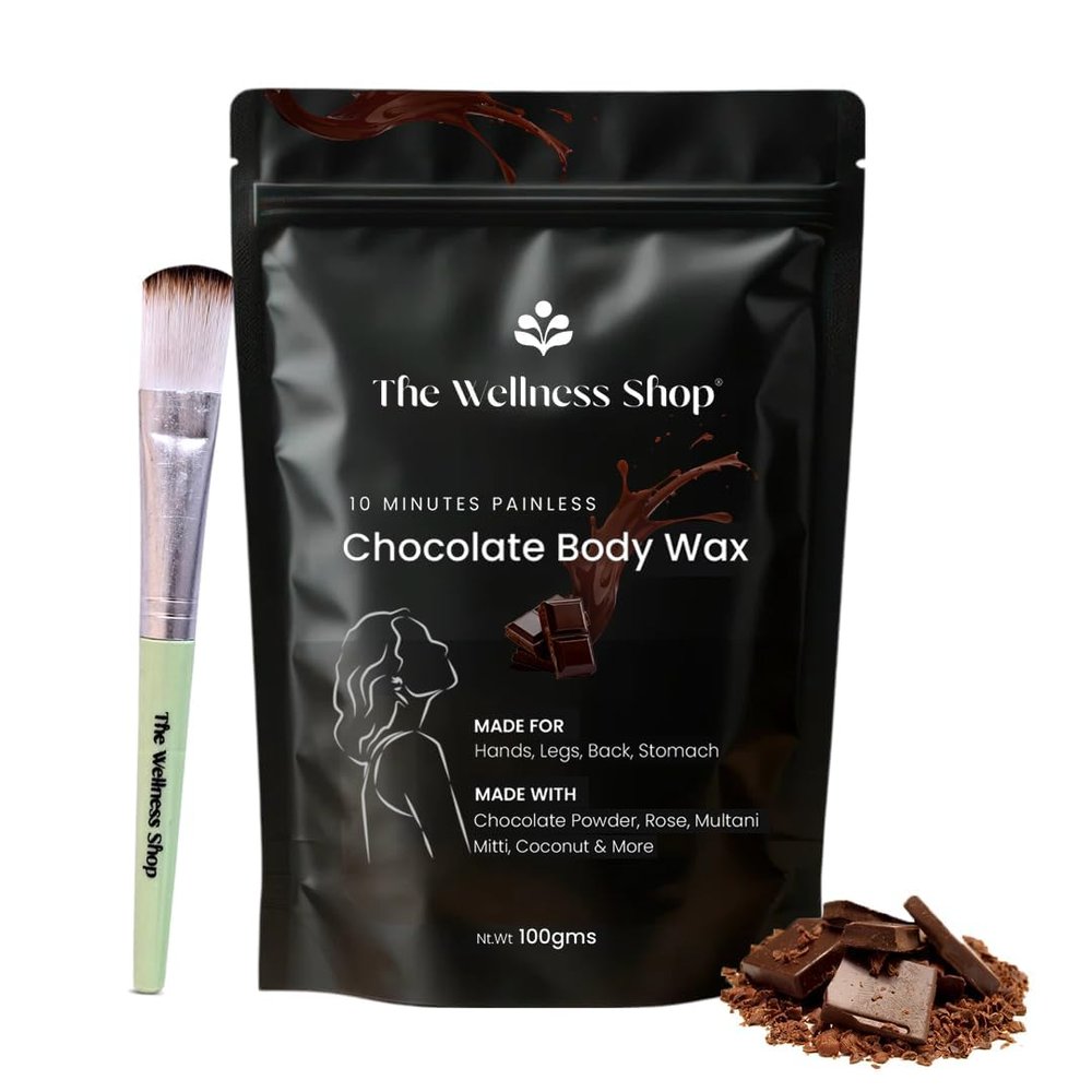 HER Women Chocolate Hair Removal Powder, 10 Minute Full Body Waxing Powder, Painless And Natural Solution For Unwanted Hair And Parlour Like Result At Home