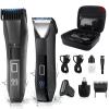 Beatslm Manscape Beard Trimmer for Men, Groin & Body Hair Trimmer, Ball Shaver, Nose Hair Clippers, All-in-One IPX7 Waterproof Men's Wet/Dry Groomer Kit, Rechargeable with Travel Case, LED Display view 1