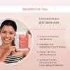 HER Bikini Wax Powder 10 Minutes Herbal Hair Removal Wax Easy to use at home, No chemicals - No Irritation, No Skin rashes for Women and Girls (100g) (Bikini Wax) view 2