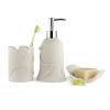 HIONJIN Sandstone Bathroom Three-Piece Bathroom Kit Toiletries Cleaning Appliances Bath Set Bottle(E) view 2