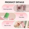 Ear Piercing Cleaning Kit,180/240 Pcs Ear Hole Cleaner Floss,Disposable Aftercare Cleaner,Anti-Clogging Cleaning Kit, Portable Travel Set for Women Men (180PC,Pink) view 4