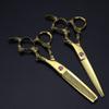 KUYBTU Hair Clippers Barber Scissors Hair Cutting Scissors, 6Inch Professional 440C Steel Gold Dragon Handle Cut Hair Scissors Haircut Thinning Barber Cutting Shears Hairdressing Sci view 1