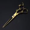 KUYBTU Hair Clippers Barber Scissors Hair Cutting Scissors, 6Inch Professional 440C Steel Gold Dragon Handle Cut Hair Scissors Haircut Thinning Barber Cutting Shears Hairdressing Sci view 3