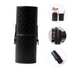 Beavorty Makeup Brush Holder Organizer Portable Pu Makeup Tool Storage for Brushes Lipsticks and More Elegant Stripe Design view 3