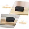 PartyKindom 3pcs Hair Washing Neck Rest Cushions Comfortable Support Pads for Salon Shampoo Bowls and Easy to Clean Necking Pillows for Spa Hair Wash Basins Black view 3