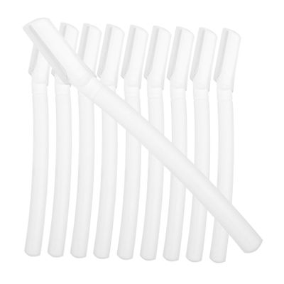 PENIKOKO 10pcs Eyebrow Trimmer with Cover Portable Facial Razor for Women Safe and Lightweight Eyebrow Shaver Tool for Home Use and Precision Grooming