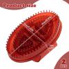 2 Pieces Meridian Brush Massage Brush, Full Body Meridian Brushes with Anti-Slip Finger Groove, Can Be Used with Essential Oils for Full Body Relaxation Massage (Burgundy) view 3