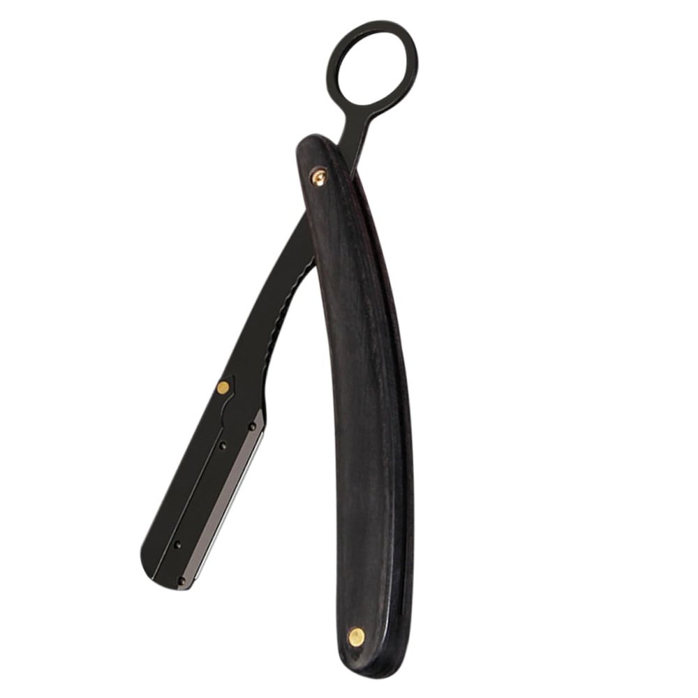 DEARMAMY Portable Beard Razor Manual Shaving Tool with Handle for present for Men Travel Friendly Design Without