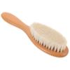 DEARMAMY Dense Wool Beard Brush Curved Natural Handle for Men for Cleaning Hair and Fine Barber Shop view 1