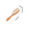 DEARMAMY Dense Wool Beard Brush Curved Natural Handle for Men for Cleaning Hair and Fine Barber Shop view 2