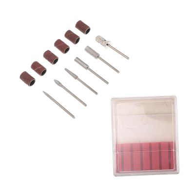 Diamond Nail Bits Set for Nails 6pcs with Sanding Bands