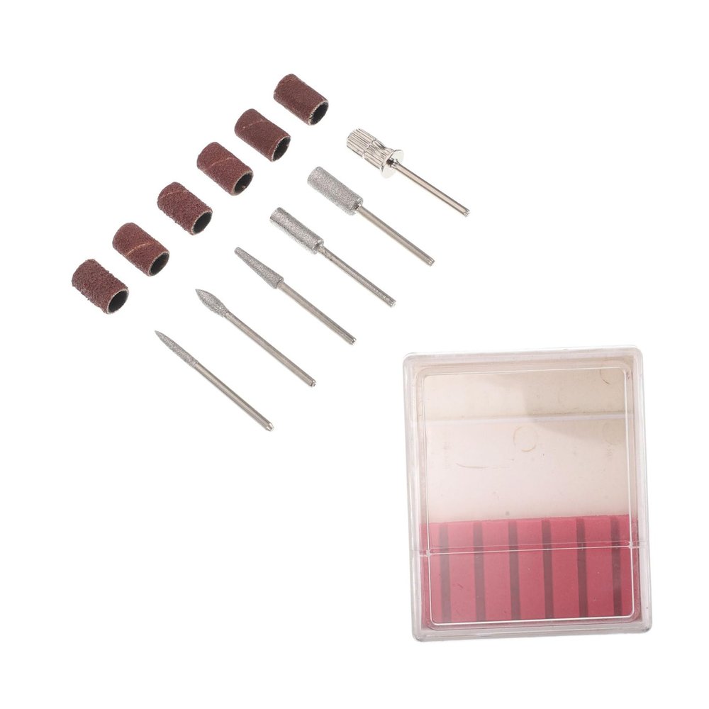 Diamond Nail Bits Set for Nails 6pcs with Sanding Bands