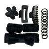 16-piece hair bundle for washing, hair tie with grab clip, elastic scrunch wristband view 1