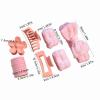 16-piece hair bundle for washing, hair tie with grab clip, elastic scrunch wristband view 2