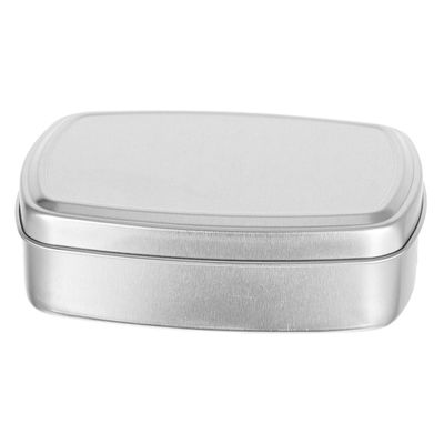 BAZEITFLOW Travel Makeup Storage Box Sturdy Aluminum Soap Holder Refillable Cans for Toiletries Box Lid