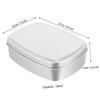 BAZEITFLOW Travel Makeup Storage Box Sturdy Aluminum Soap Holder Refillable Cans for Toiletries Box Lid view 2