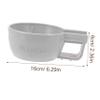BAZEITFLOW Shaving Bowl for Men Multi-use Shave Soap Bowl Small Shaving Container Handheld Comfort Grip and Warm Foam view 2