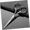 DEARMAMY 2Pcs Stainless Steel Eyebrow Scissors Nose Hair Grooming Tools Round Head Precision Facial Grooming Scissors for Safe Eyebrow Trimming and Nose Hair Removal view 3