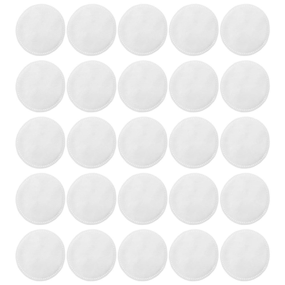 Vaguelly 200pcs 6cm Round Reusable Makeup Removing Pads Triple Layer Cotton Face Cleaning Cushions for Women for Daily Makeup Removal and Cleansing