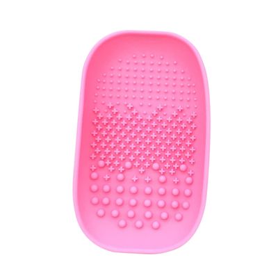 Healvian 1pc Makeup Brush Cleaning Plate Scrub Pad for Care Random and Compact Design for Women Makeup Tools