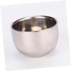 NIYANGLE Stainless Steel Beard Brush Cleaning Kit 2 Piece Men's Facial Care Set Mixing Bowl Manual Stirring for Beard Grooming view 2