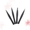 Beavorty 4pcs Eyebrow Tweezer Kit Professional Stainless Steel with Flat Pointed Tips for Precision Grooming Travel Friendly Storage Bag Included Black view 1