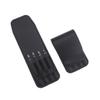 Beavorty 4pcs Eyebrow Tweezer Kit Professional Stainless Steel with Flat Pointed Tips for Precision Grooming Travel Friendly Storage Bag Included Black view 2