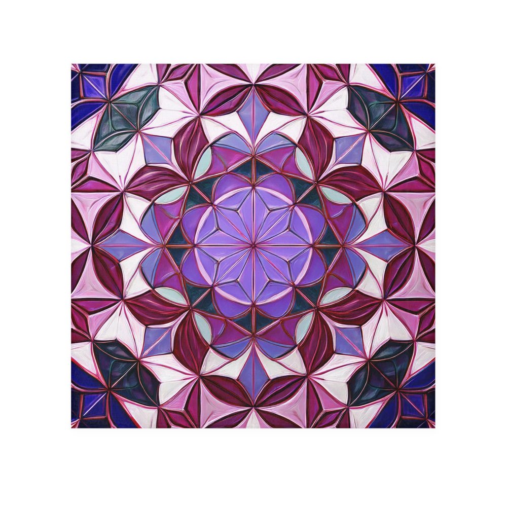 Bohemian Synthetism Floral Face Towel Spa Gift for Her Bathroom Decor Yoga Essential Art Print Towel Mitzisniftis Designed