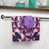 Bohemian Synthetism Floral Face Towel Spa Gift for Her Bathroom Decor Yoga Essential Art Print Towel Mitzisniftis Designed view 4