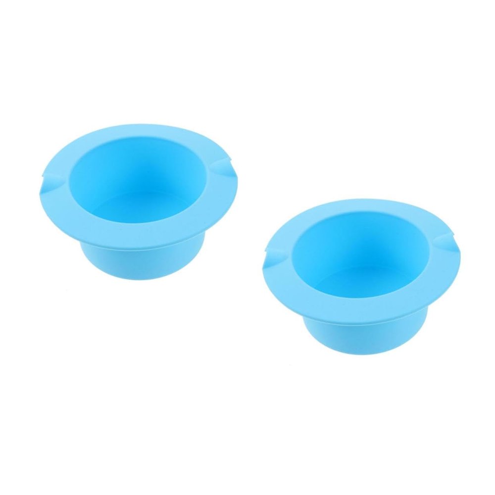 Healvian 2pcs Hard Wax Heater Pot Silicone Wax Warmer Bowl for Hair Removal Tool