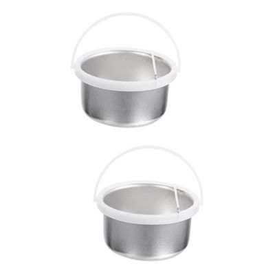 Homoyoyo Hair Removal Wax Melting Pot Non Stick Aluminum Wax Container for Easy Cleaning Durable Replacement Accessory for Waxing Machines for Spa and Home Use