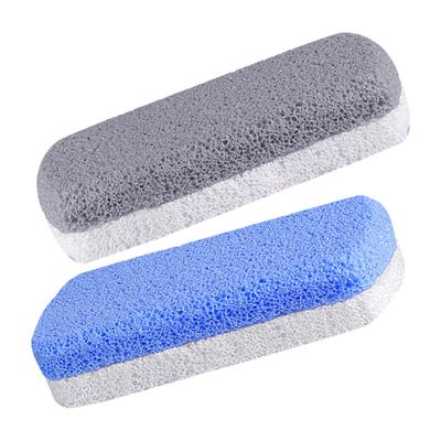 BESTYASH 2pcs Double-Sided Pumice Stone for Feet Care Comfortable Foot Scrubber Handle for Cracked Heels Dead Skin Removal Material for Relaxing Pedicure