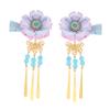 Blue Flower Bell Hair Clip, Cotton Japanese Style Hair Decoration view 1