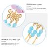 Blue Flower Bell Hair Clip, Cotton Japanese Style Hair Decoration view 3