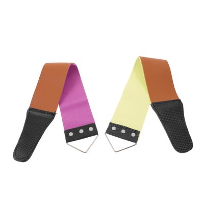 VALICLUD 2pcs Double-sided Strop for Manual Shavers Sharpening Tool for Home and Barber Use Random Essential Grooming Accessory